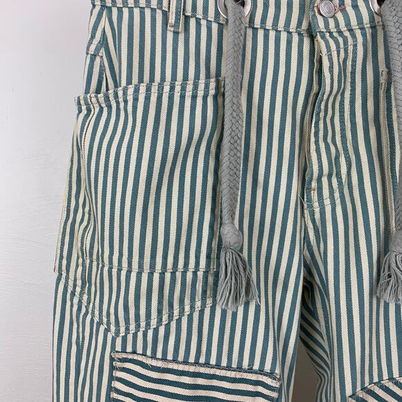 We The Free - Free People Moxie Railroad Low-Slung Jeans - Light Wash - Size 26 - Picture 5 of 10